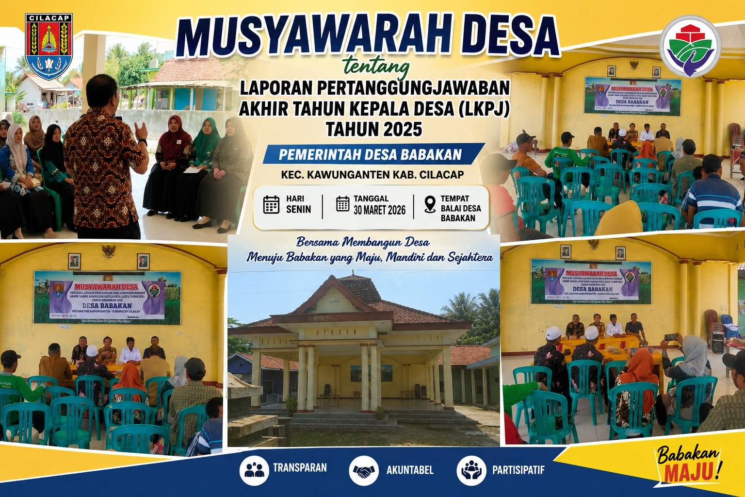 Musyawarah Desa tentang Laporan Keterangan Pertanggungjawaban Akhir Tahun Kepala Desa (LKPJ) Tahun 2025